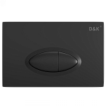 Кнопка смыва механическая D&amp;K Rhein.Marx DB1399025 цвет черный матовый