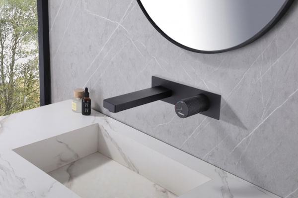 Смеситель для раковины Abber Rund AF8712B черный матовый