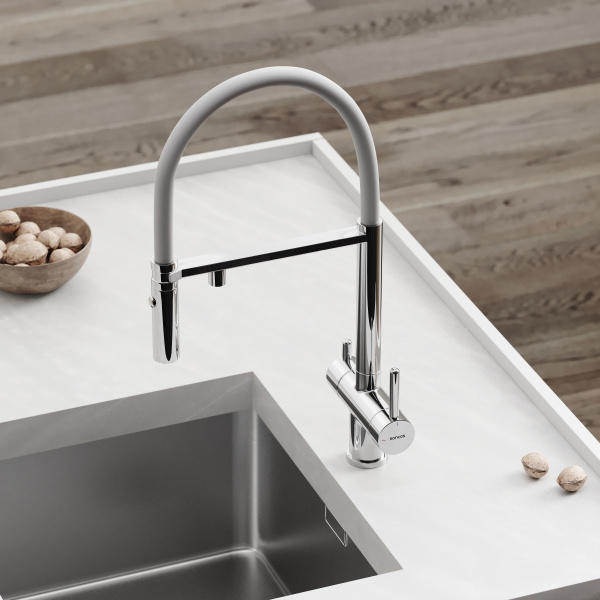 Смеситель для кухни Sancos Imola SC4010CHwh с подключением к фильтру хром