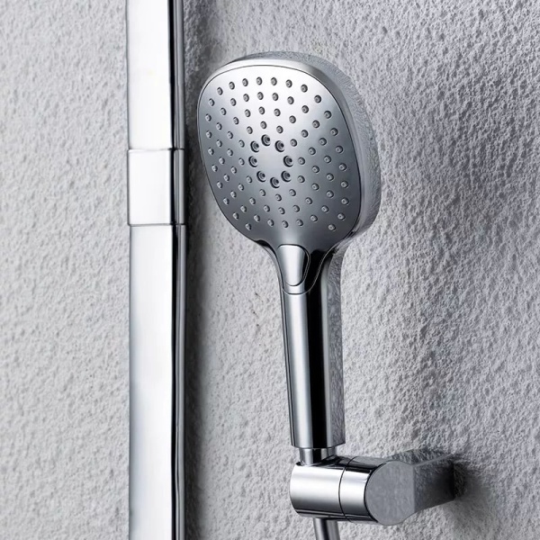 Душевая система со смесителем Bravat Cobble F6389423CP-A1-ENG монтаж настенная с термостатом хром