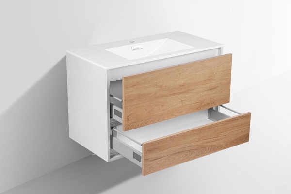 Тумба под раковину Vincea Alessia VMC-1S900YW 90 см подвесная