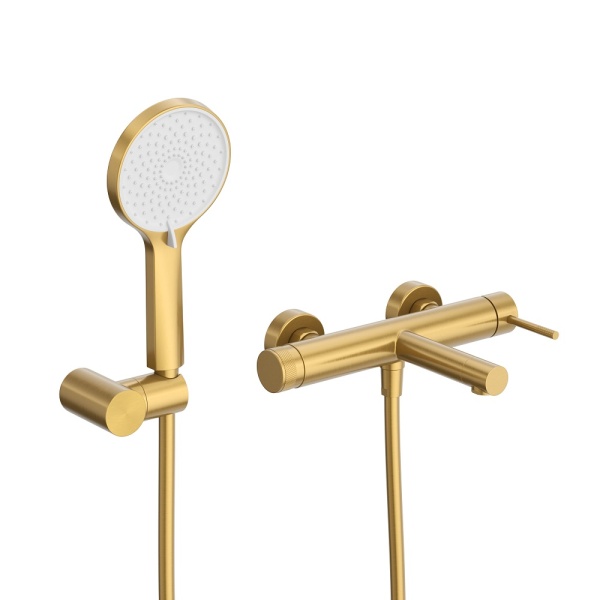 Смеситель для ванны или душа Cezares Relax RELAX-VD-BORO настенный 
без термостата брашированное золото
