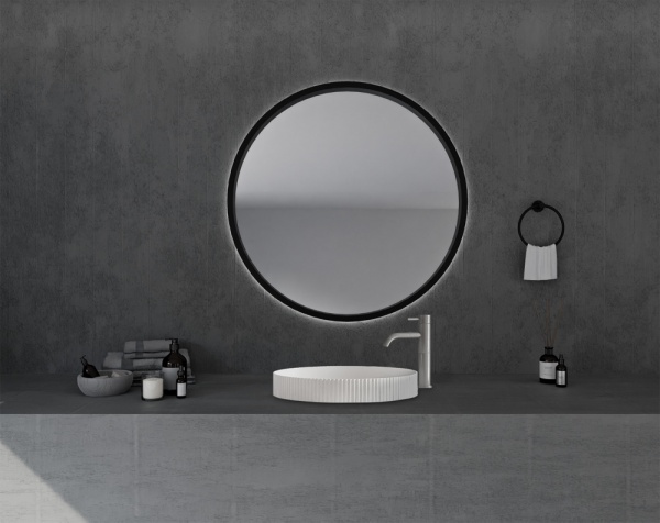 Раковина  круглая Abber STEIN AS2604 искусственный камень цвет белый матовый