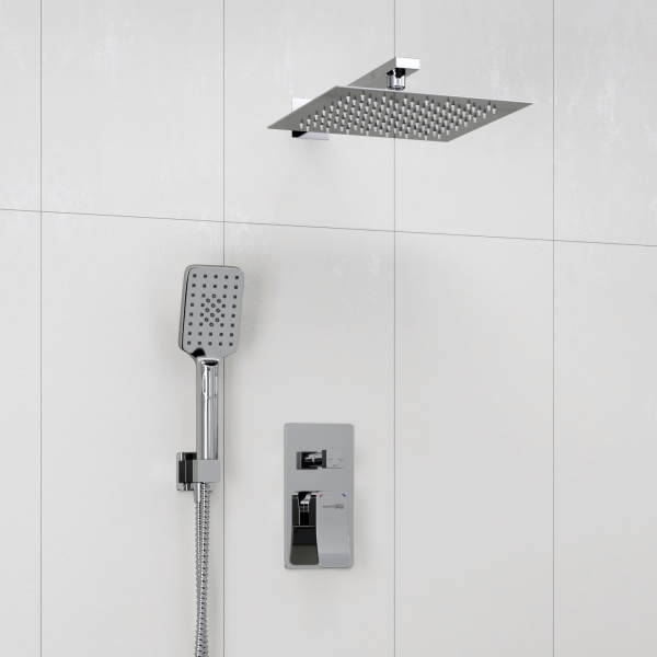 Душевая система со смесителем Wasserkraft  A16190 монтаж встраиваемая в стену без термостата хром