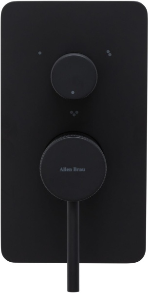 Смеситель для душа на 3 выхода Allen Brau Priority 3.0 5.31A11-31 встраиваемый в стену 
без термостата черный матовый