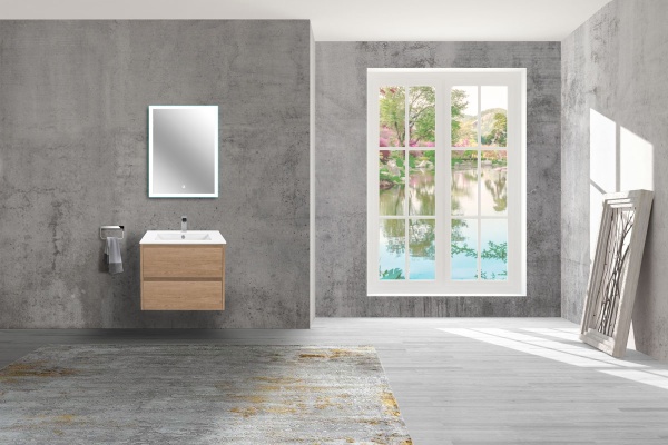 Тумба  подвесная Vincea Gio VMC-2G600NO 60 см  2 ящика цвет N.Oak 