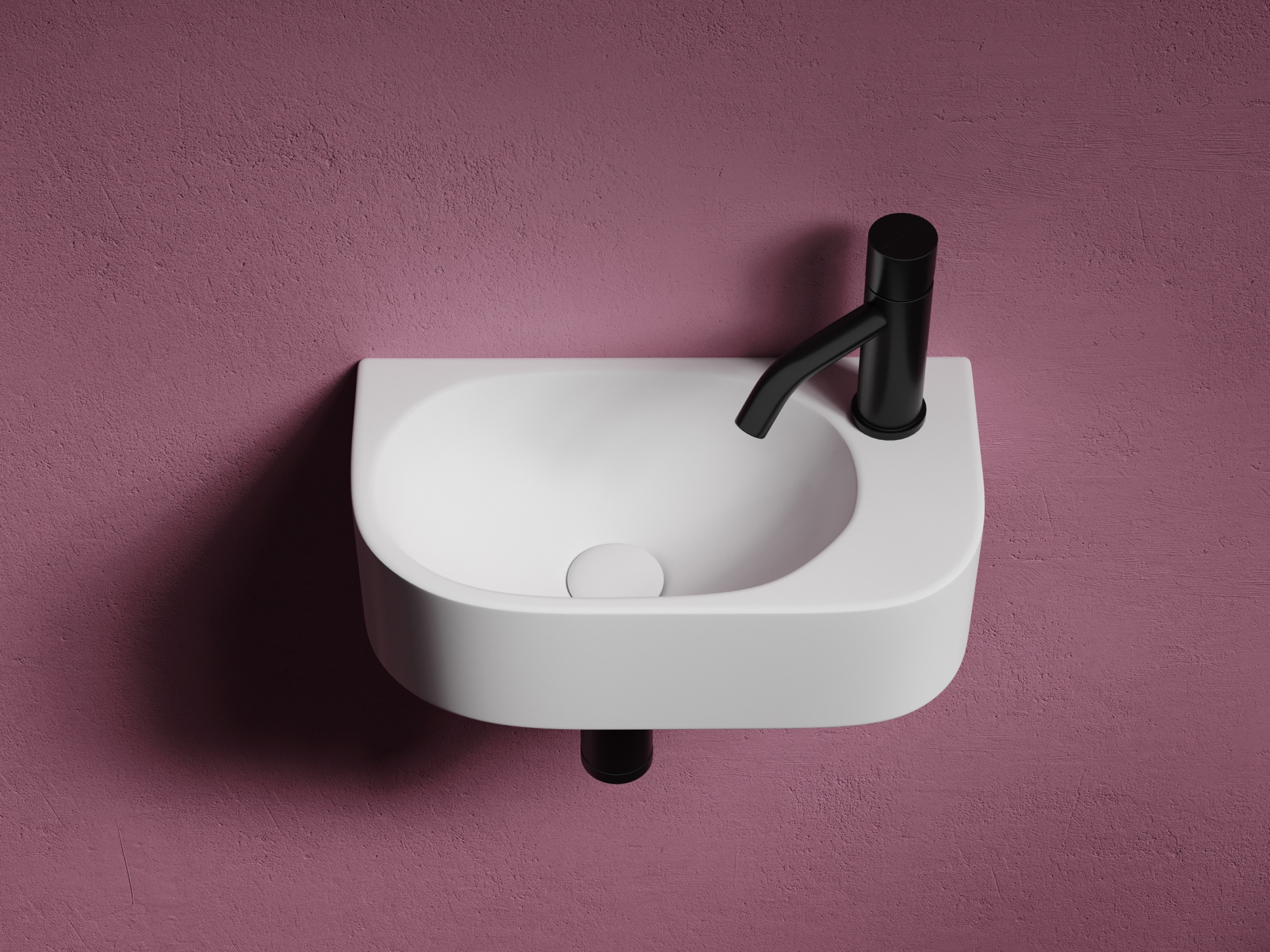 Раковина подвесная прямоугольная Ceramica Nova Element CN6066L фарфор цвет белый