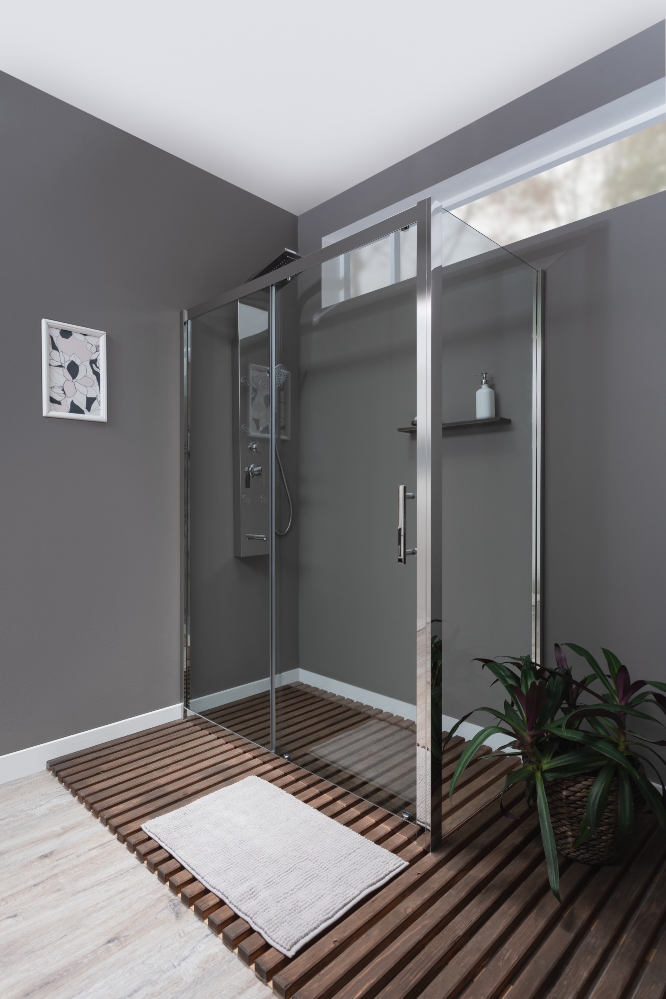 Душевой угол Aquanet Delta 183845 прямоугольная  стекла прозрачные, профиль хром