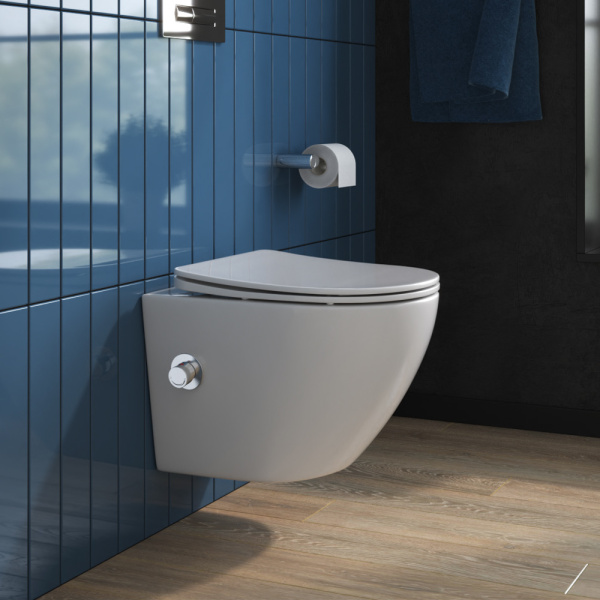 Унитаз подвесной BelBagno Uno BB3105CHR-BS/SC Rimless фаянс белый