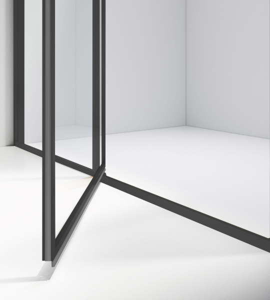 Душевая дверь Vincea Slim VDP-4SL120CLB 120 см стекла прозрачные, профиль черный