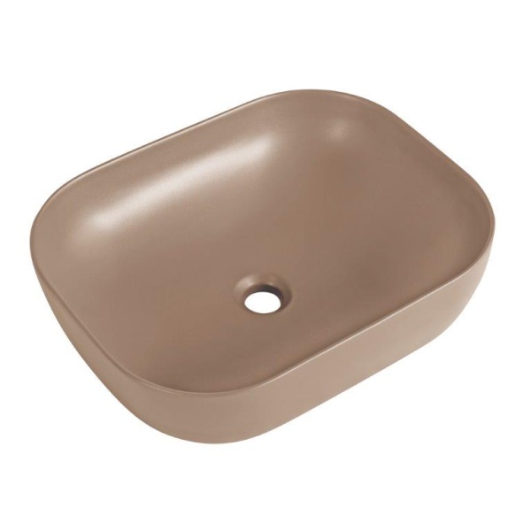 Раковина накладная прямоугольная BelBagno  BB1302-H316 фаянс цвет бежевый матовый