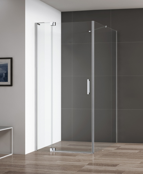 Душевой угол Cezares Slider SLIDER-AH-1-100/110-80-C-Cr прямоугольная  стекла прозрачные, профиль хром