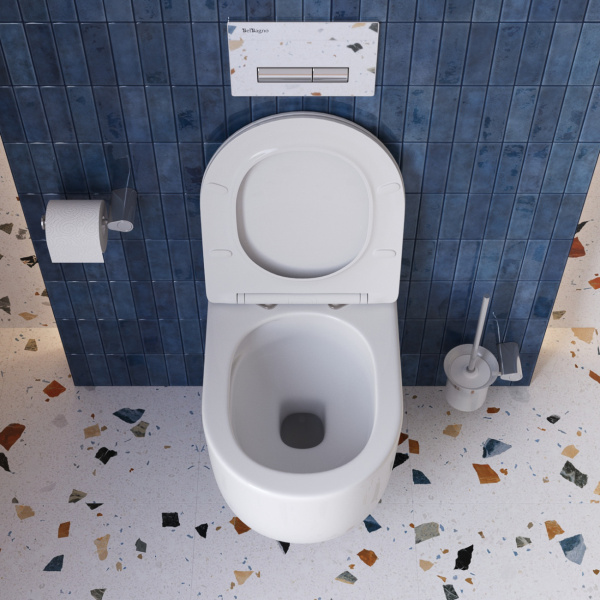 Унитаз подвесной BelBagno Soft-Tor BB084CH-TOR/SC Tornado фаянс белый