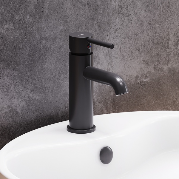 Смеситель для раковины Damixa Scandinavian Pure 360210300 черный матовый