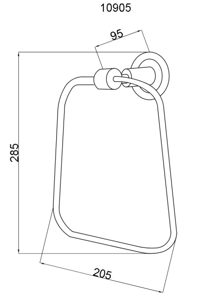 Полотенцедержатель Boheme Murano Cristal 10905-CRST-G 