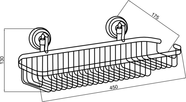 Полка для ванной Boheme Medici 10618 латунь