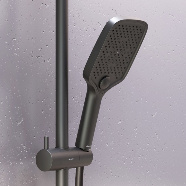 Душевая система со смесителем Damixa Gala 953760300 монтаж настенная с термостатом черный матовый
