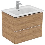 Тумба под раковину подвесная Ideal Standard Adapto T4295PB 60 см 2 ящика цвет Gold Oak Тумба под раковину подвесная Ideal Standard Adapto T4295PB 60 см 2 ящика цвет Gold Oak