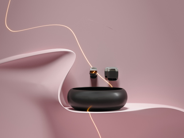 Раковина накладная круглая Ceramica Nova Element CN6050MB фарфор цвет черный матовый