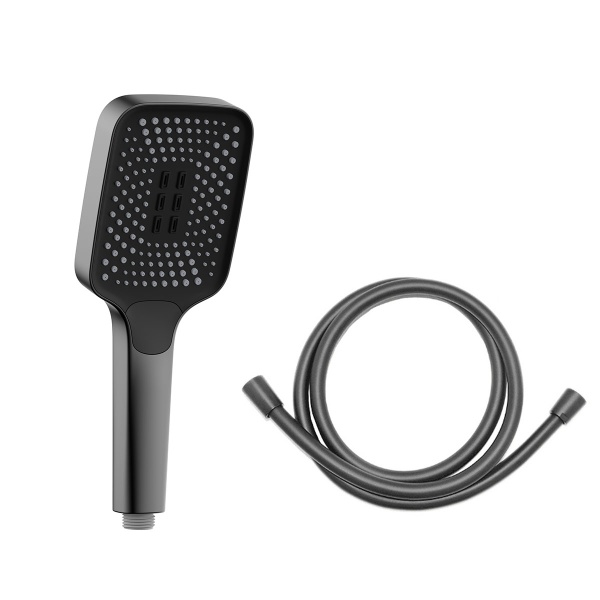 Душевая система со смесителем Vincea  VSFW-4211GM монтаж встраиваемая в стену без термостата вороненая сталь