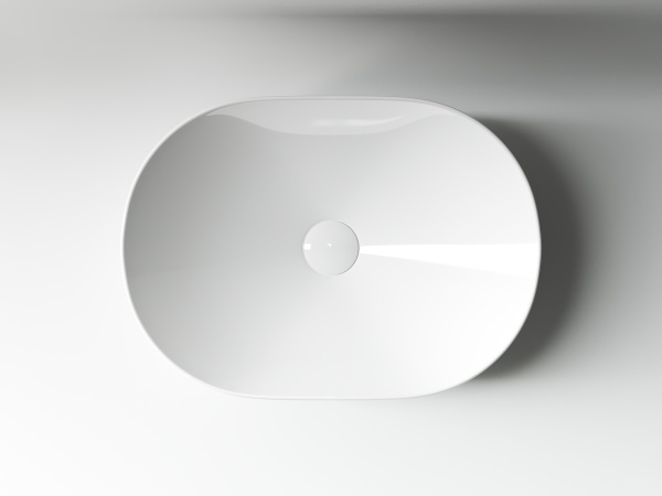 Раковина накладная овальная Ceramica Nova Element CN5010 фарфор цвет белый