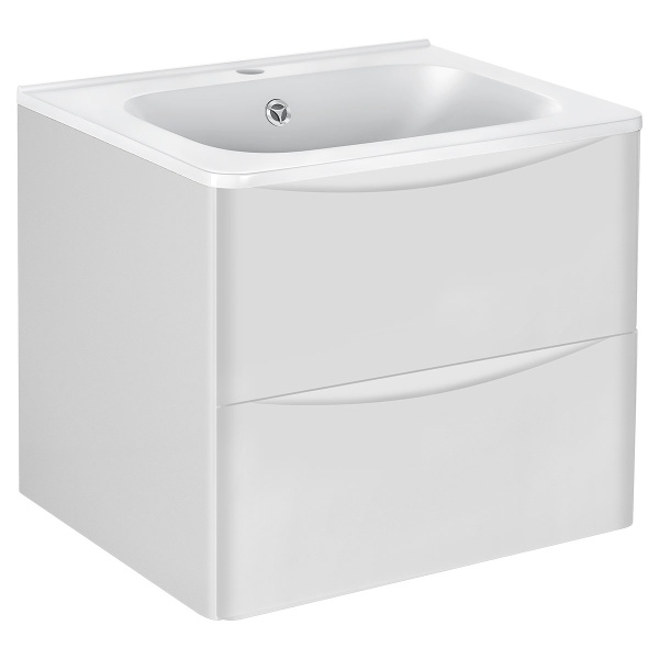 Тумба  подвесная Vincea Paola VMC-2P600GW 60 см  2 ящика цвет G.White 