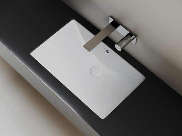 Раковина встраиваемая снизу прямоугольная Ceramica Nova Era CN6082 фарфор цвет белый