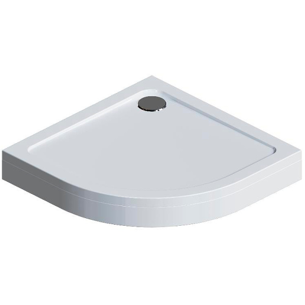 Душевой поддон низкий Am.Pm Gem W90T-401-090W четверть круга акрил 90x90 белый