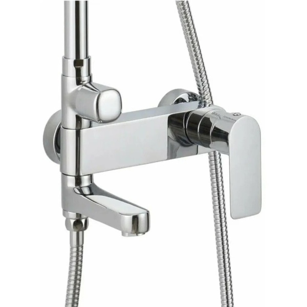 Душевая система со смесителем Bravat Real F6333367CP-A-RUS монтаж настенная без термостата хром