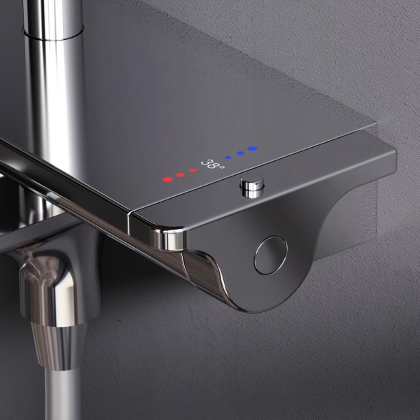 Душевая система со смесителем Am.Pm Spirit V2.0 F0770A500 монтаж настенная с термостатом хром