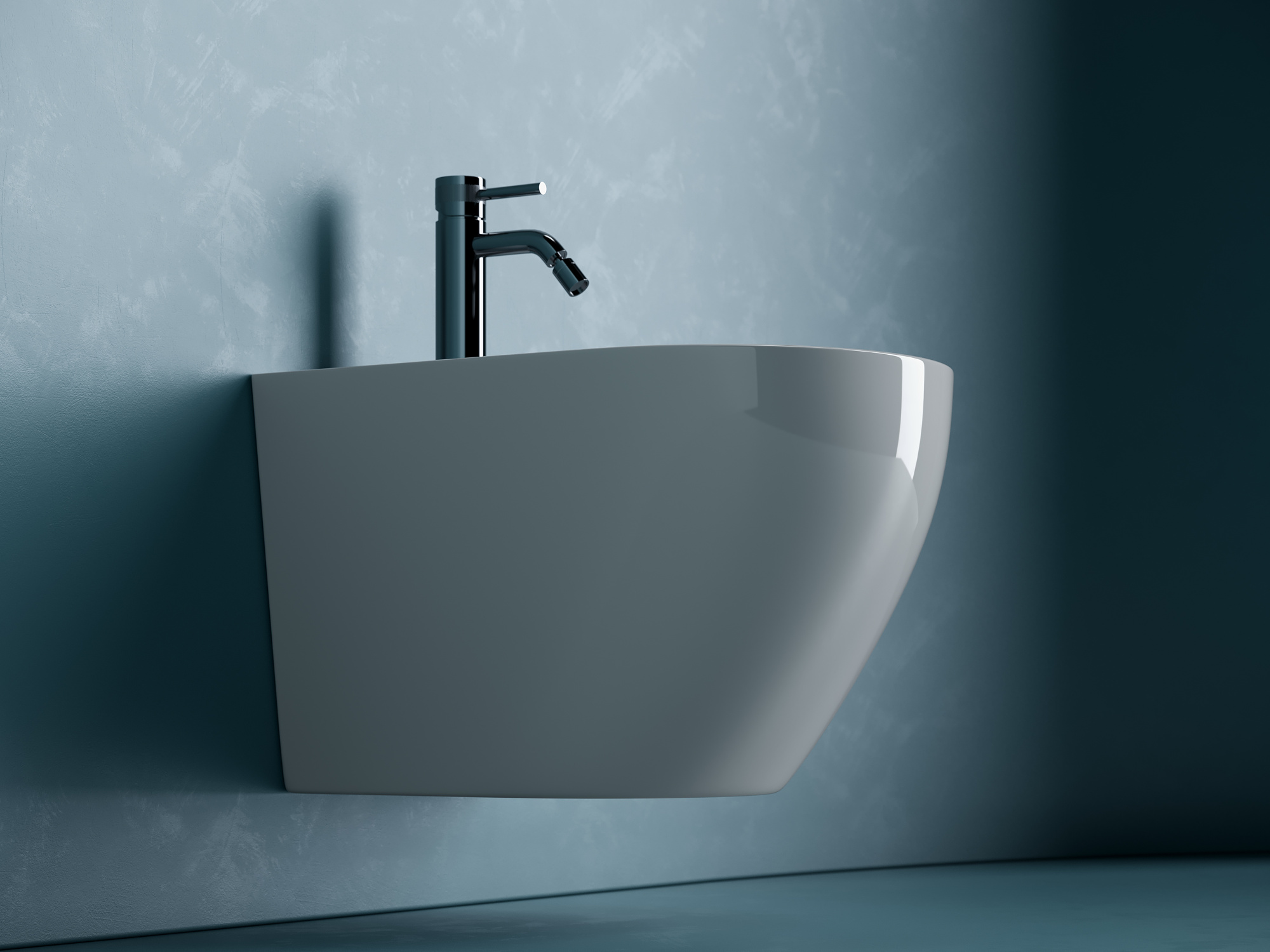 Биде подвесное Ceramica Nova Uno CN11002 фарфор, цвет белый