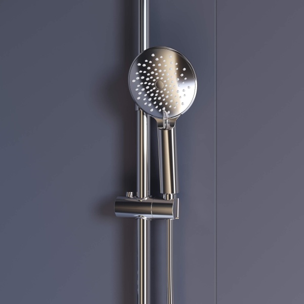 Душевая система со смесителем RGW Shower Panels 59140125-01 монтаж настенная без термостата хром