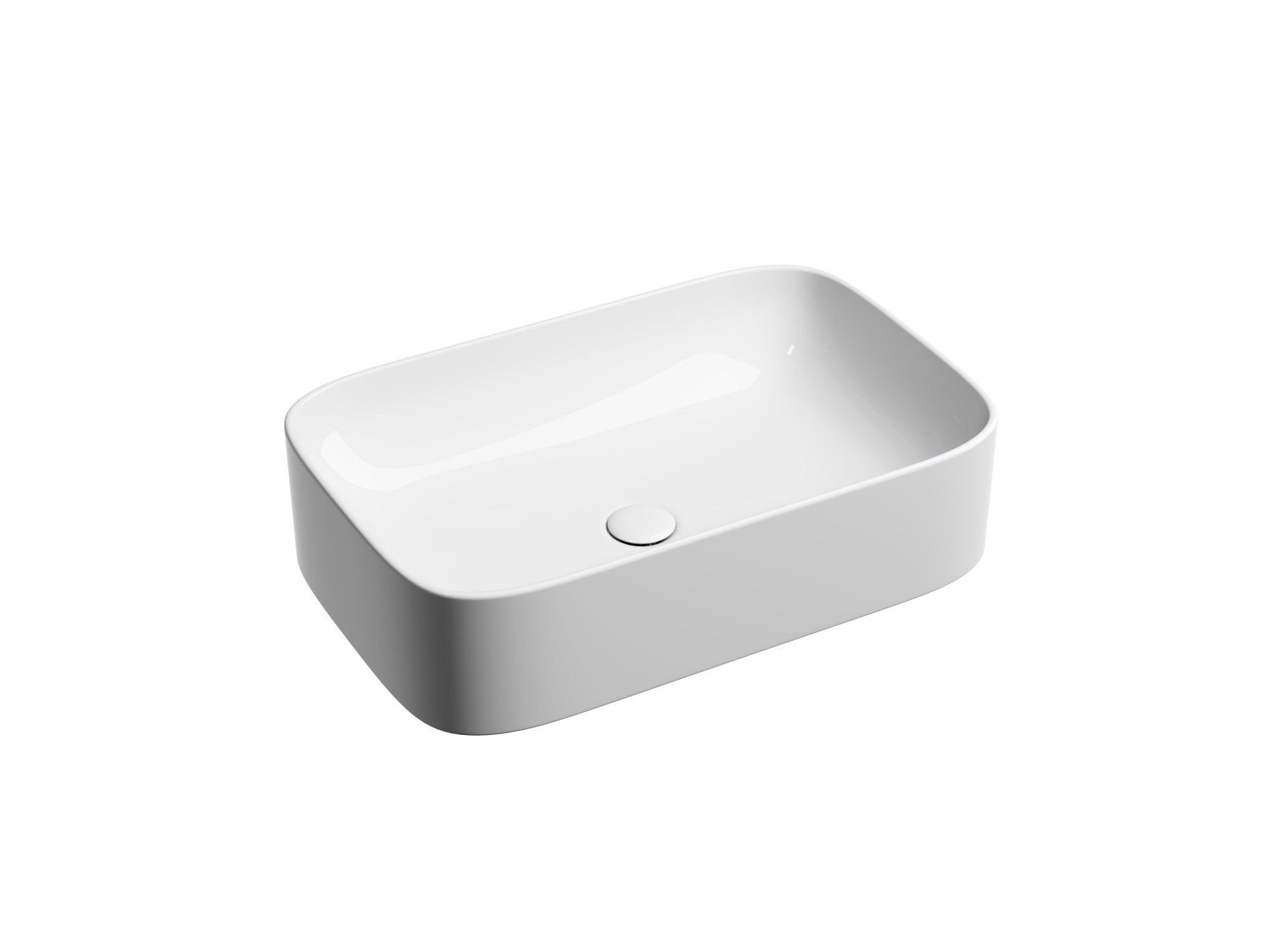 Раковина накладная прямоугольная Ceramica Nova Element CN6053 фарфор цвет белый