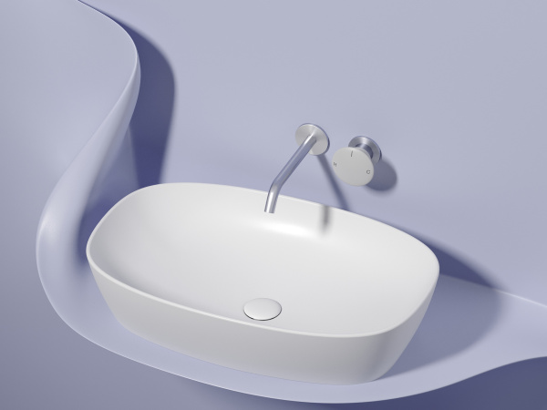 Раковина накладная овальная Ceramica Nova Element CN6049MW фарфор цвет белый матовый