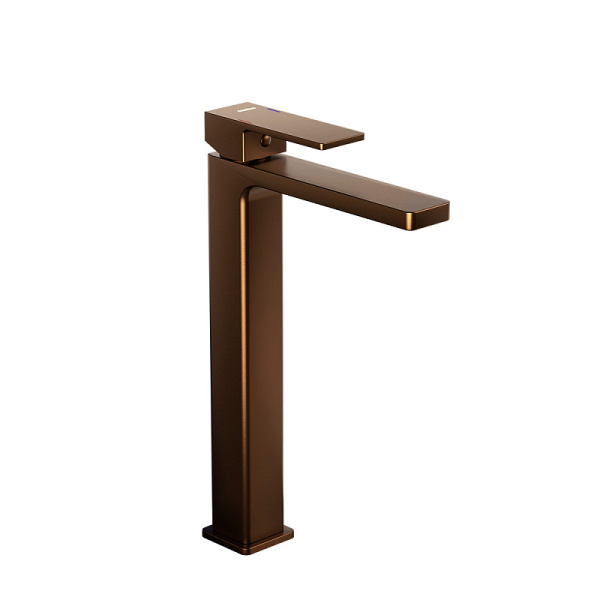 Смеситель для раковины Damixa Gaia 530250500 розовое золото матовое