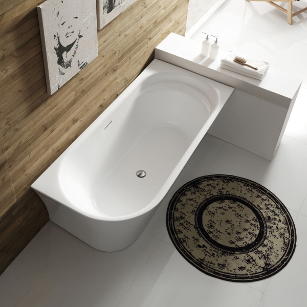 Акриловая ванна пристенная BelBagno  BB410-1700-780-R 170x80 прямоугольная цвет белый