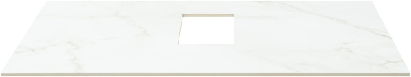 Столешница для ванной Allen Brau Infinity 1.21012.M 100 см керамогранит, цвет белый
