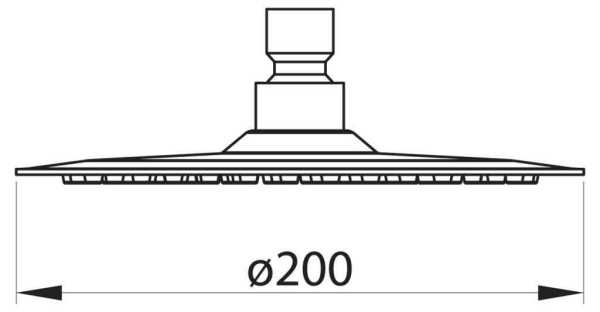 Верхний душ BelBagno Nova BB-SLDC1-IN сатин 