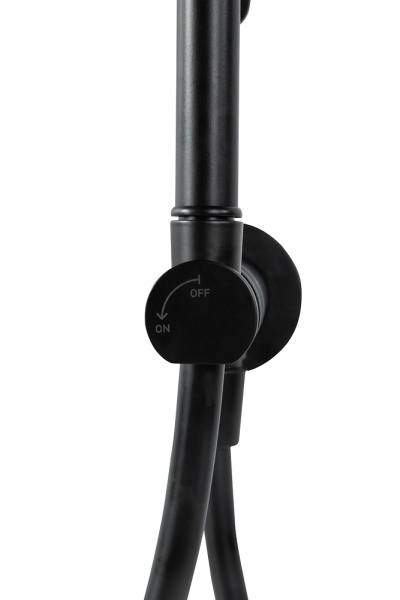 Гигиенический душ Cezares Leaf LEAF-DIF-NOP настенный черный матовый