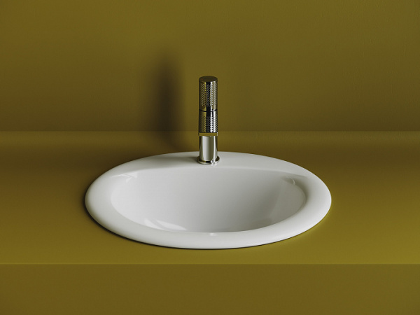 Раковина встраиваемая сверху овальная Ceramica Nova Sun CN6080 фарфор цвет белый