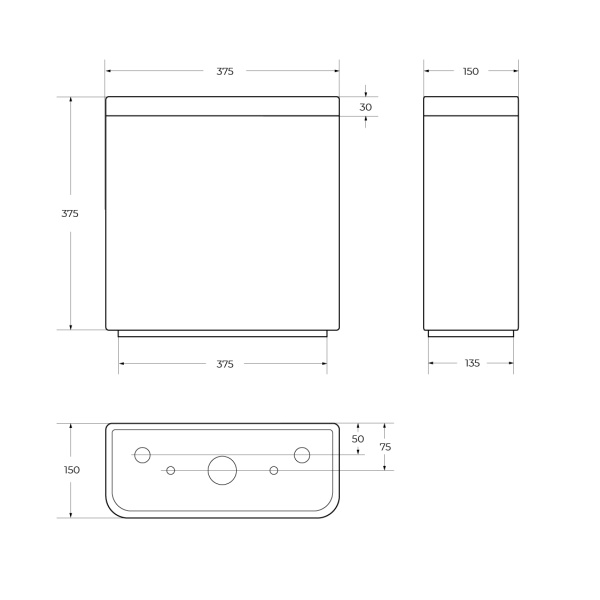 Бачок напольного унитаза BelBagno Energia BB8134T цвет белый