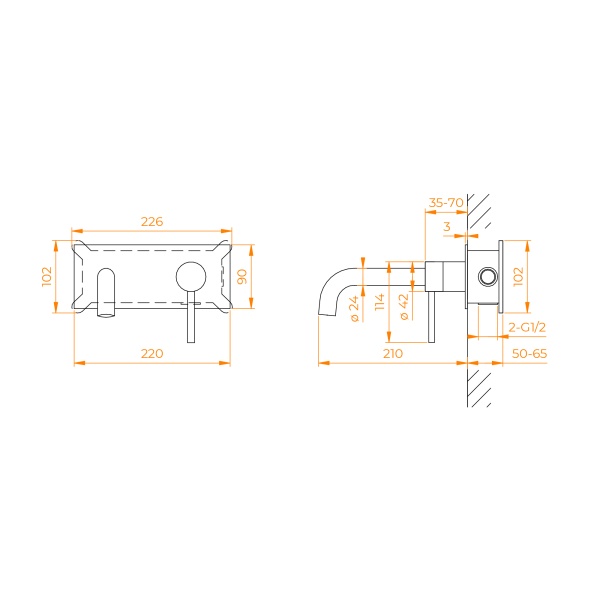 Смеситель для раковины RGW  51140545-04 черный
