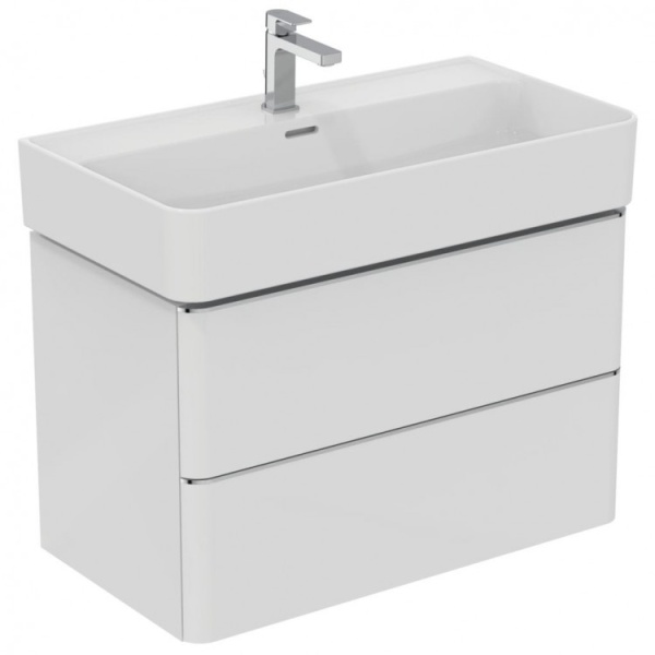 Тумба под раковину подвесная Ideal Standard Adapto T4301WG 80 см  2 ящика цвет белый лак 