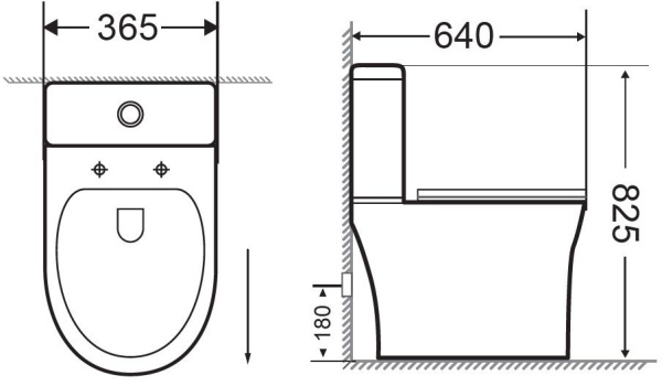 Бачок напольного унитаза Aquanet Logic Logic-C-1 цвет белый