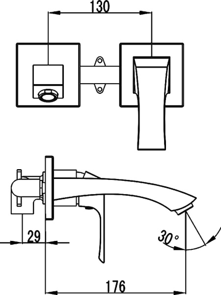 Смеситель для раковины Lemark Unit LM4526C хром
