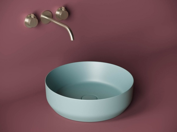 Раковина накладная круглая Ceramica Nova Element CN6022MLG фарфор цвет зеленый матовый