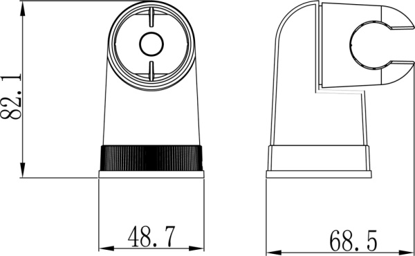Держатель лейки Lemark  LM8009C хром 