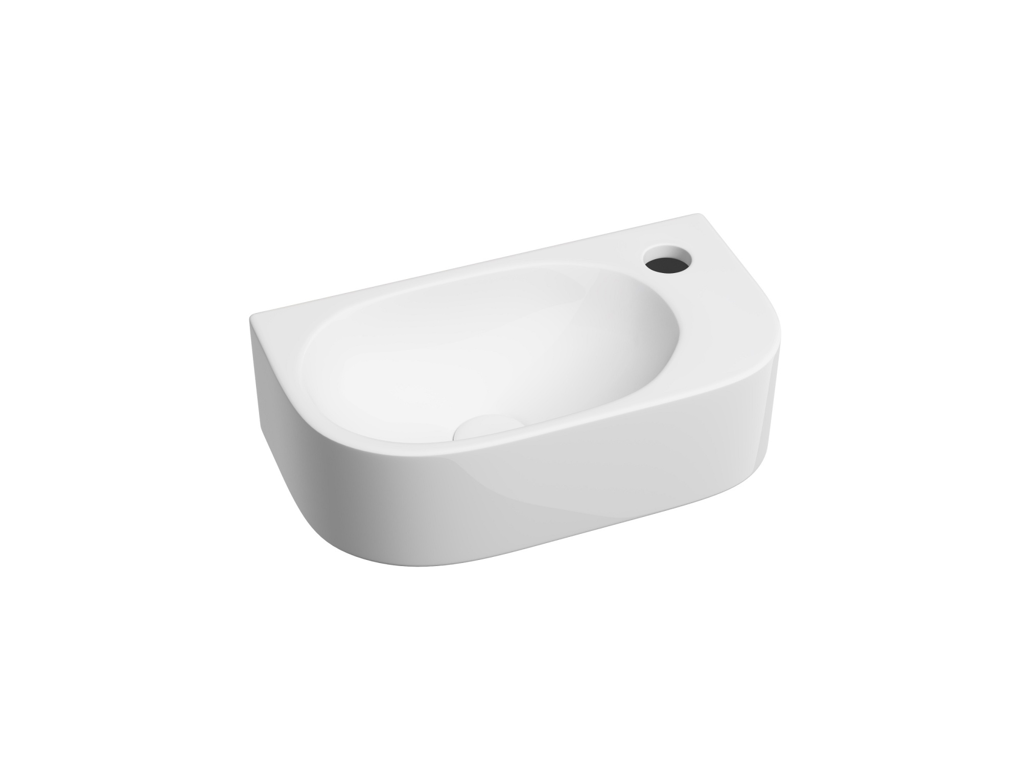 Раковина подвесная прямоугольная Ceramica Nova Element CN6066L фарфор цвет белый
