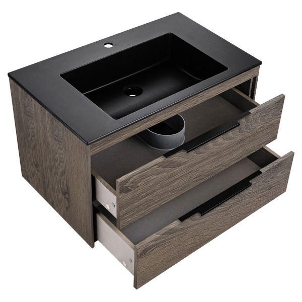 Тумба  подвесная Vincea Chiara 2D VMC-2C2800RO 80 см  2 ящика цвет R.Oak 