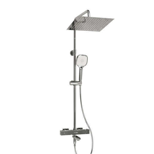 Душевая система со смесителем Wasserkraft  A199.118.065.010.CH Thermo монтаж настенная с термостатом хром